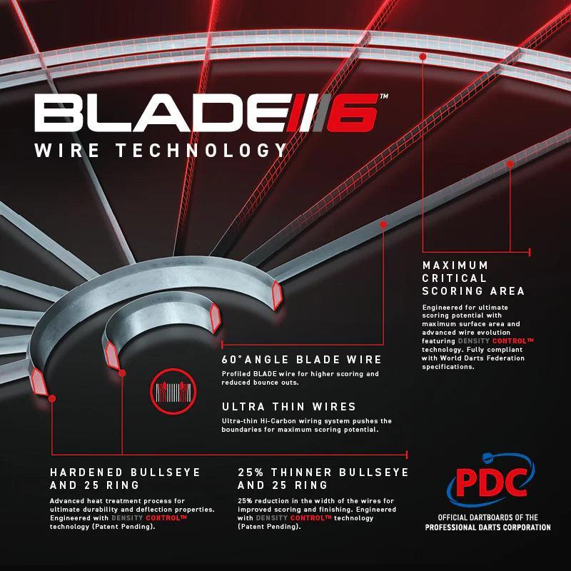 Winmau - Blade 6 Triple Core Pdc Logoval - Dartscheiben - Direct Darts - 2
