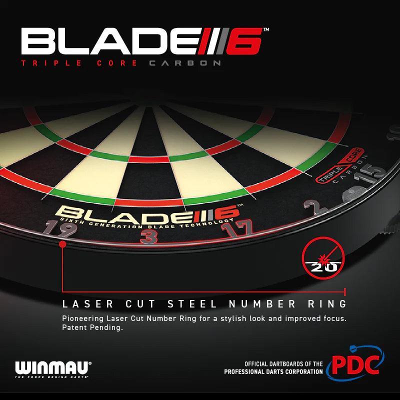 Winmau - Blade 6 Triple Core Pdc Logoval - Dartscheiben - Direct Darts - 4