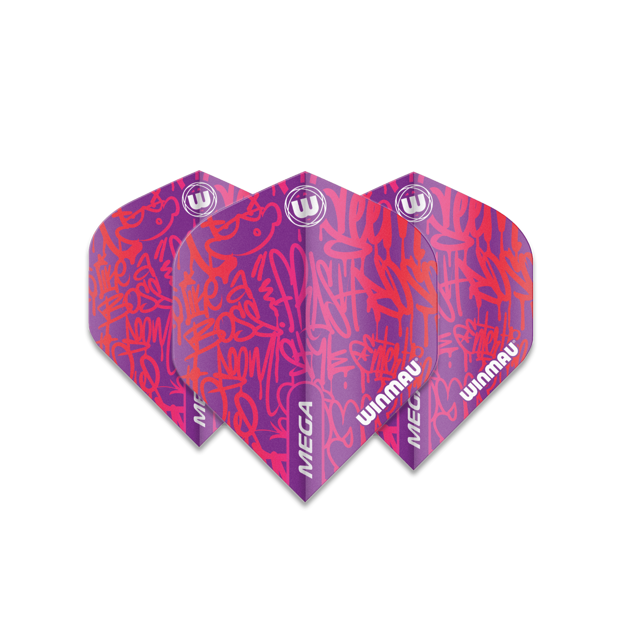 Winmau - Mega Standard Lila - 75 Micron - Dart Flights - Direct Darts - 1