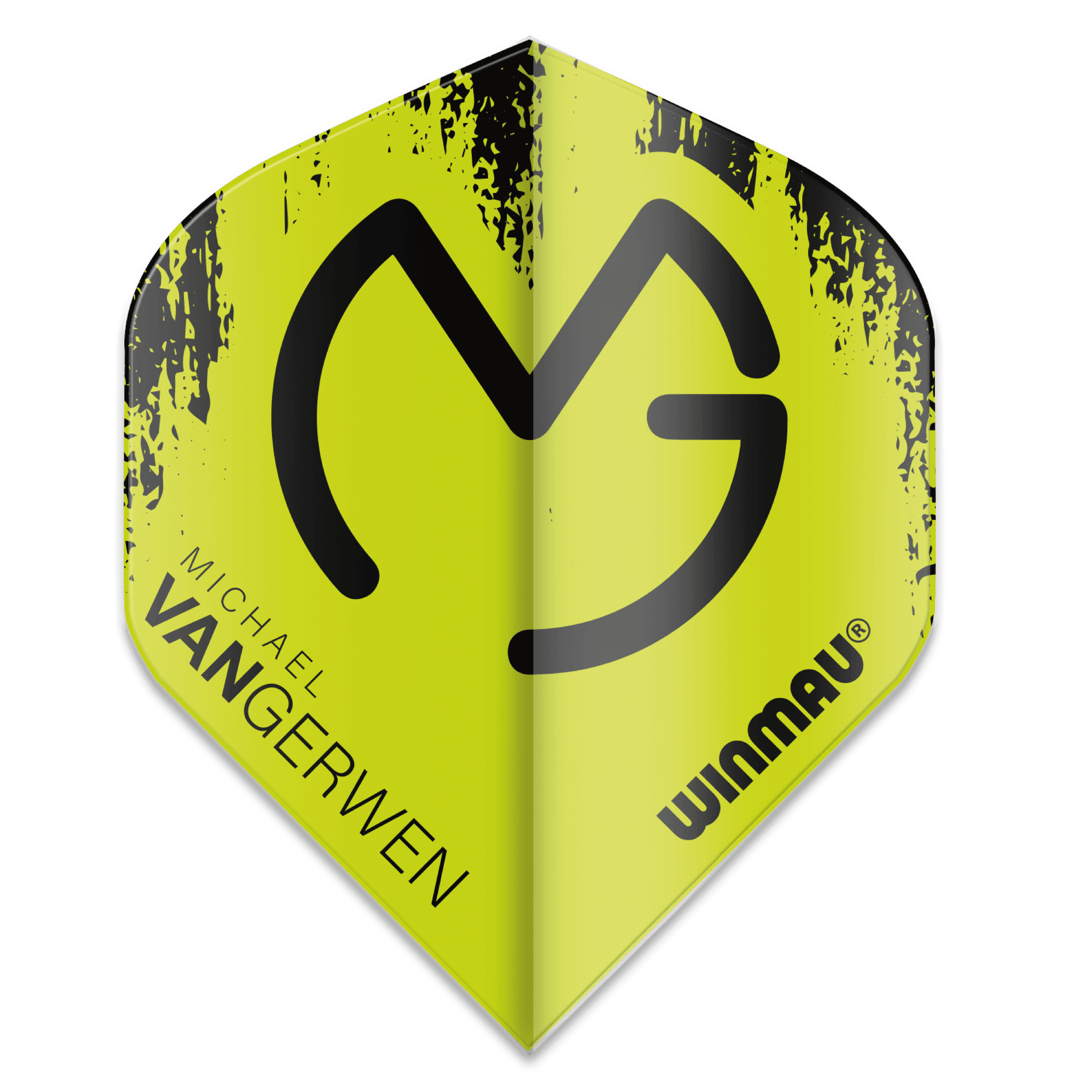 Winmau - Mega Standard Mvg Schwarz & Grün - 75 Micron - Dart Flights - Direct Darts - 1