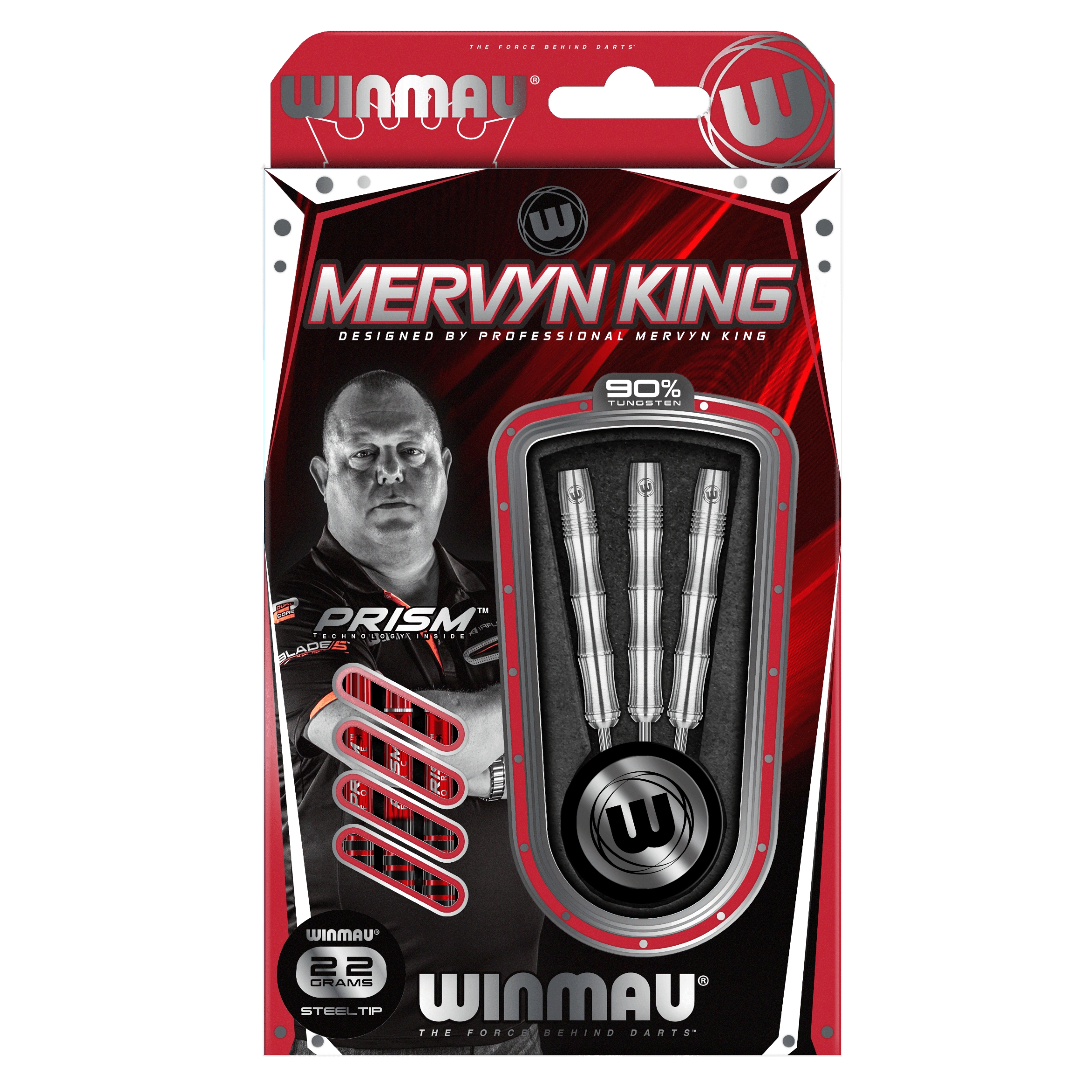Winmau - Mervyn King Silber 90% - Steeldarts - Direct Darts - 3