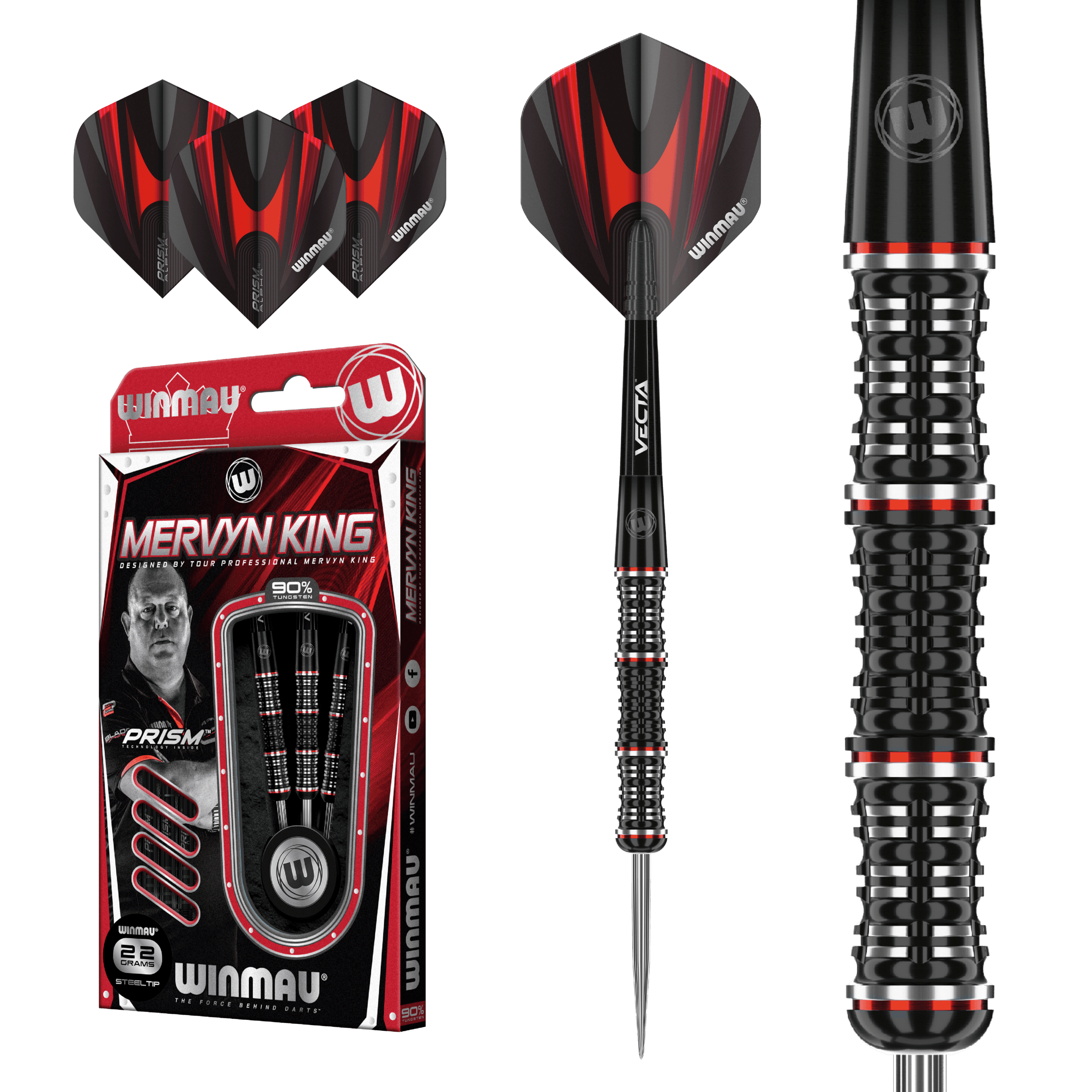 Winmau - Mervyn King Special Edition 90% - Steeldarts - Direct Darts - 2