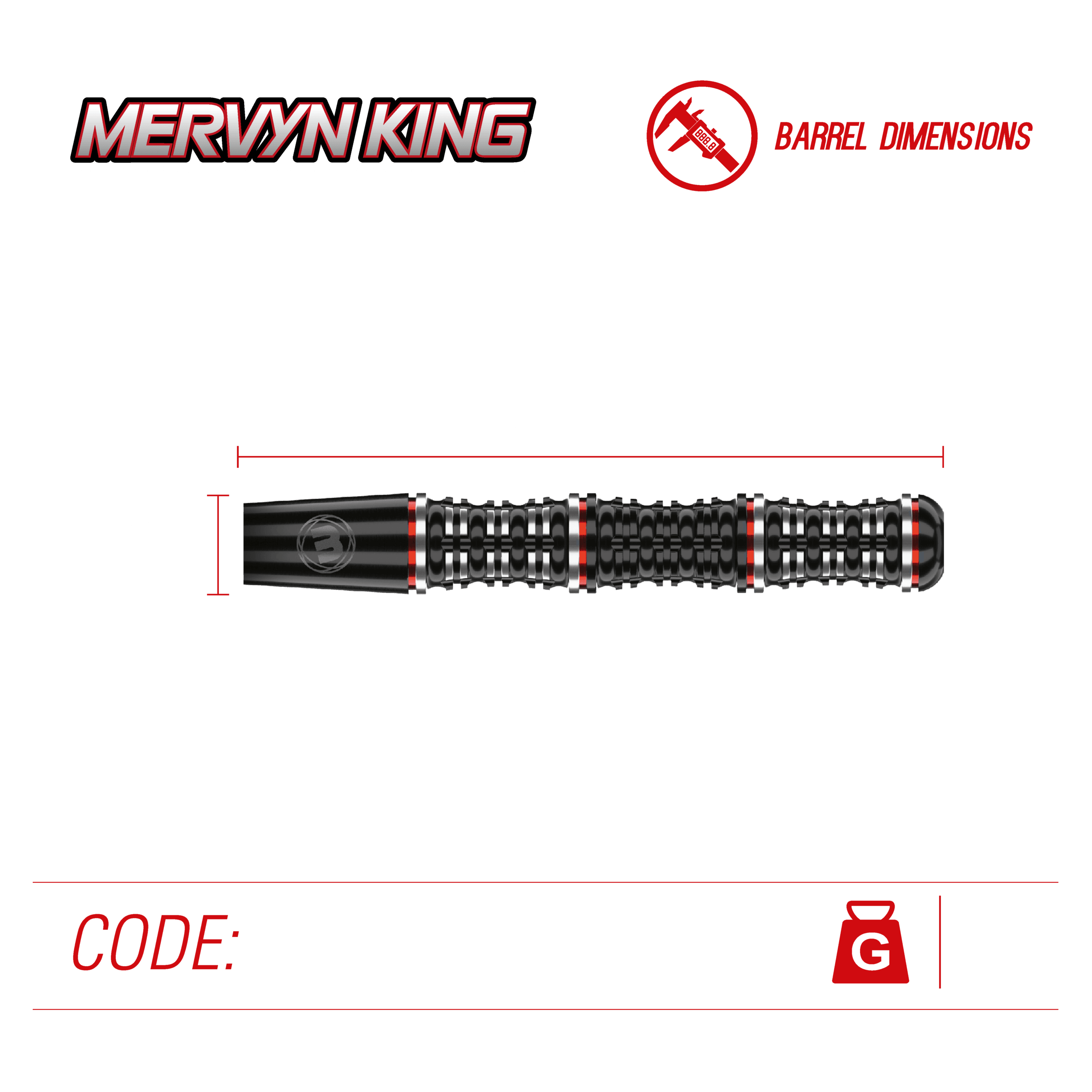 Winmau - Mervyn King Special Edition 90% - Steeldarts - Direct Darts - 4