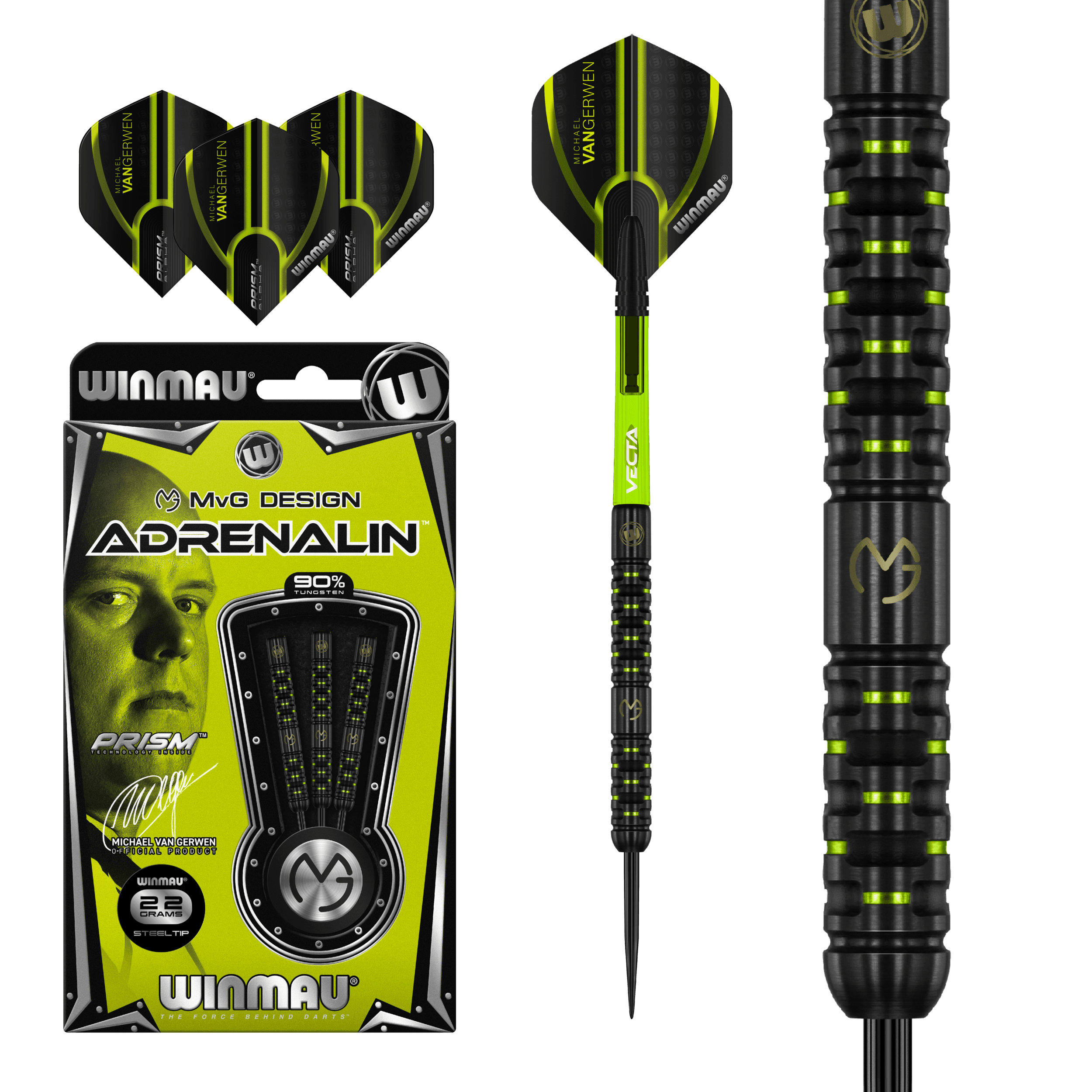 Winmau - Mvg Adrenalin 90% - Steeldarts - Direct Darts - 2