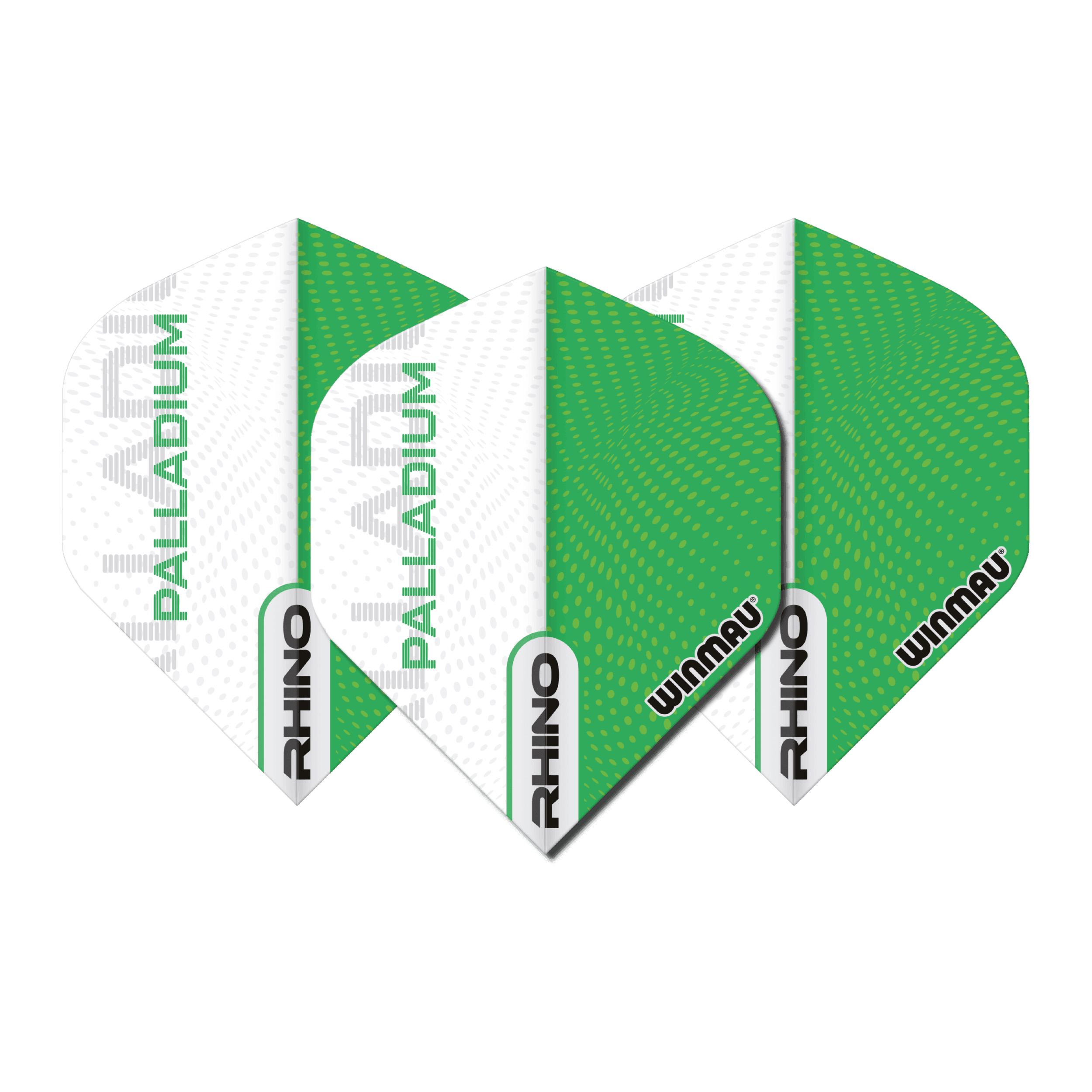 Winmau - Rhino Weiß & Grün - 100 Micron - Dart Flights - Direct Darts - 1