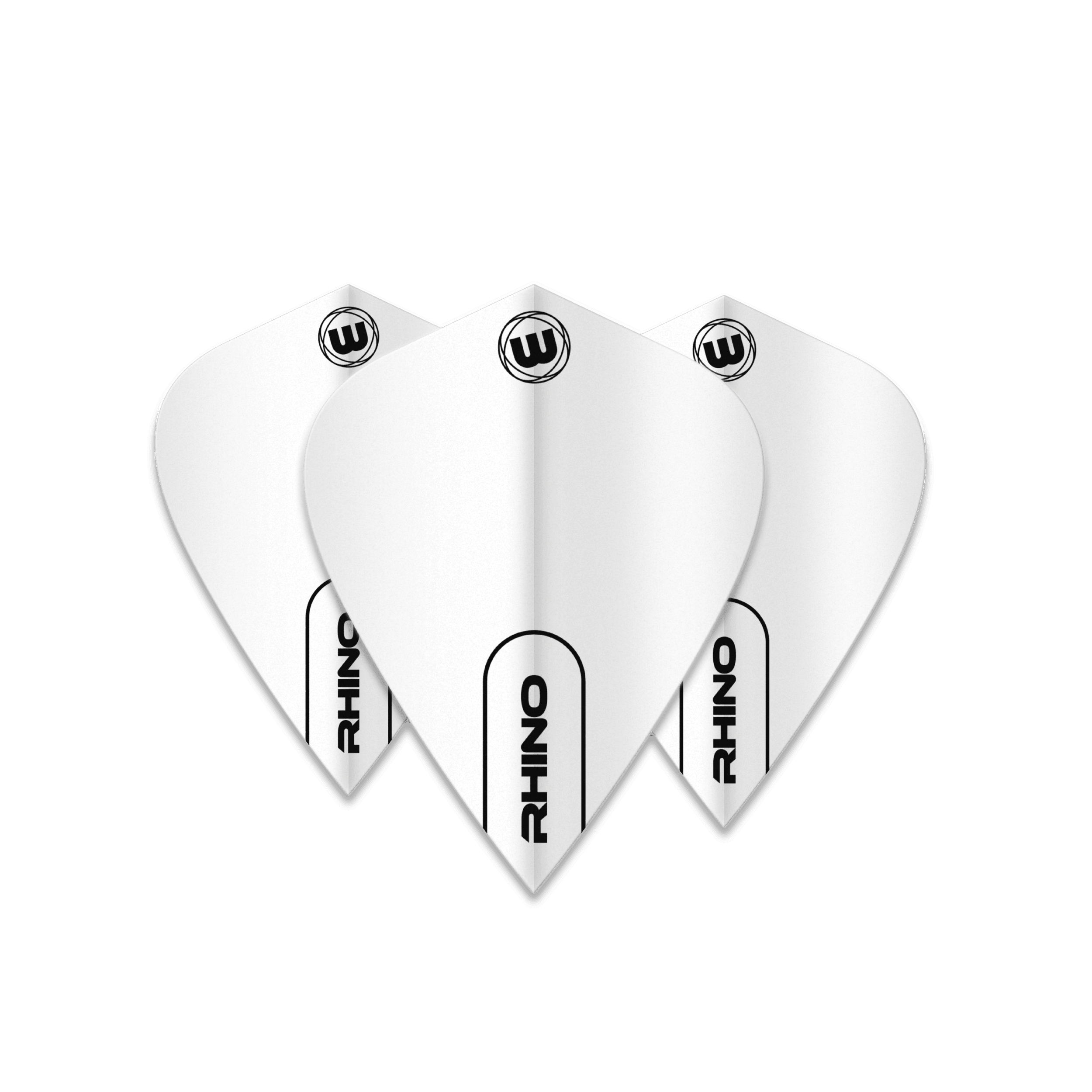 Winmau - Rhino Kite Weiß - 75 Micron - Dart Flights - Direct Darts - 1