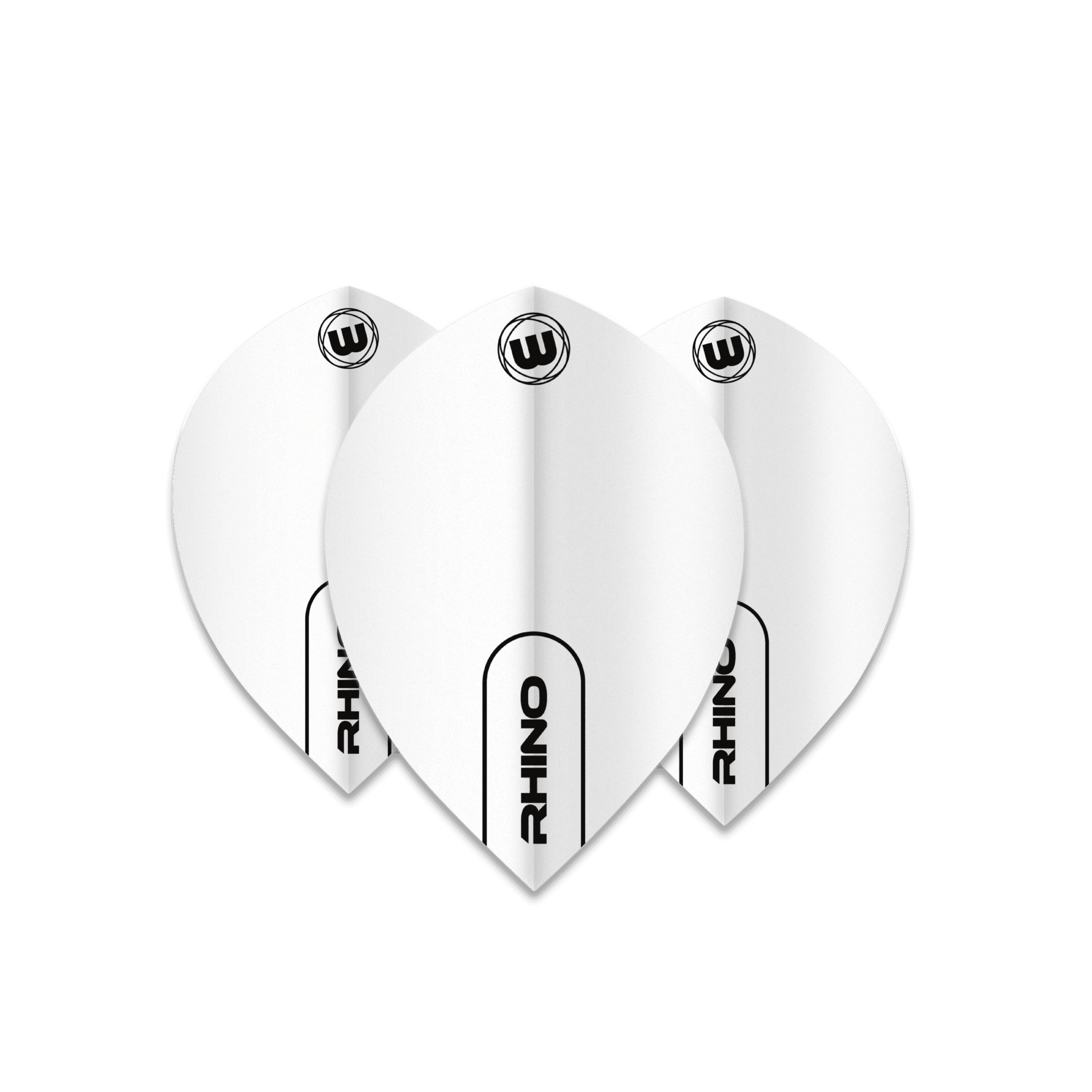 Winmau - Rhino Pear Weiß - 75 Micron - Dart Flights - Direct Darts - 1