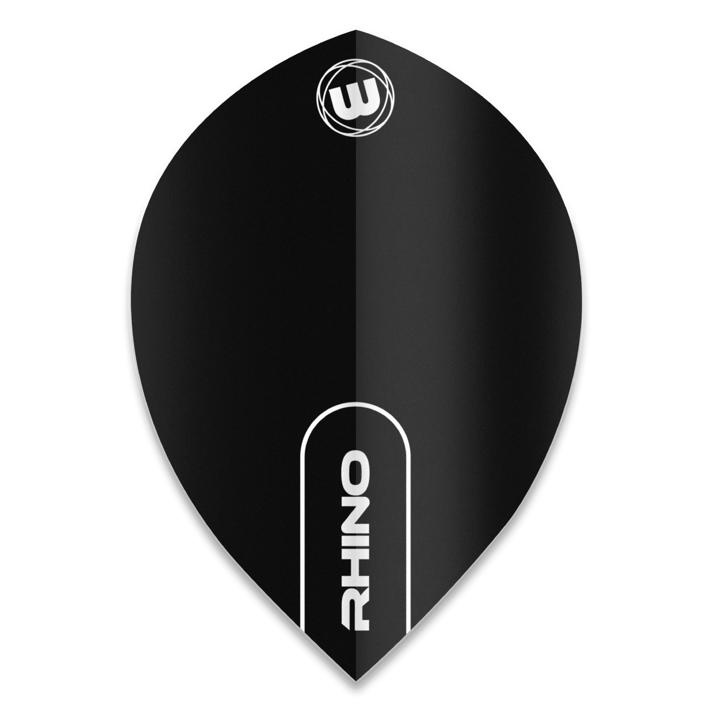 Winmau - Rhino Pear Schwarz - 75 Micron - Dart Flights - Direct Darts - 1