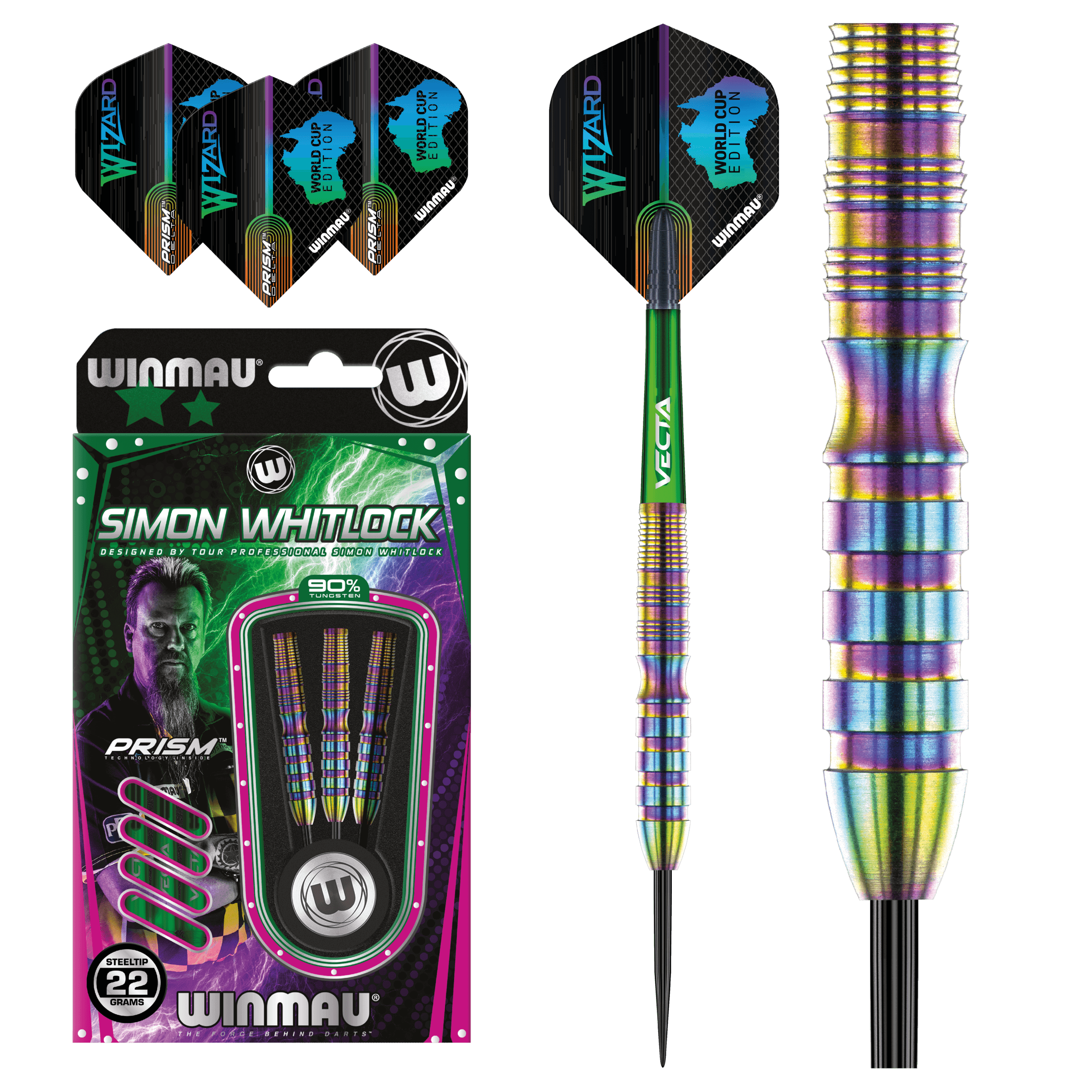 Winmau - Simon Whitlock World Cup Edition 90% - Steeldarts - Direct Darts - 2