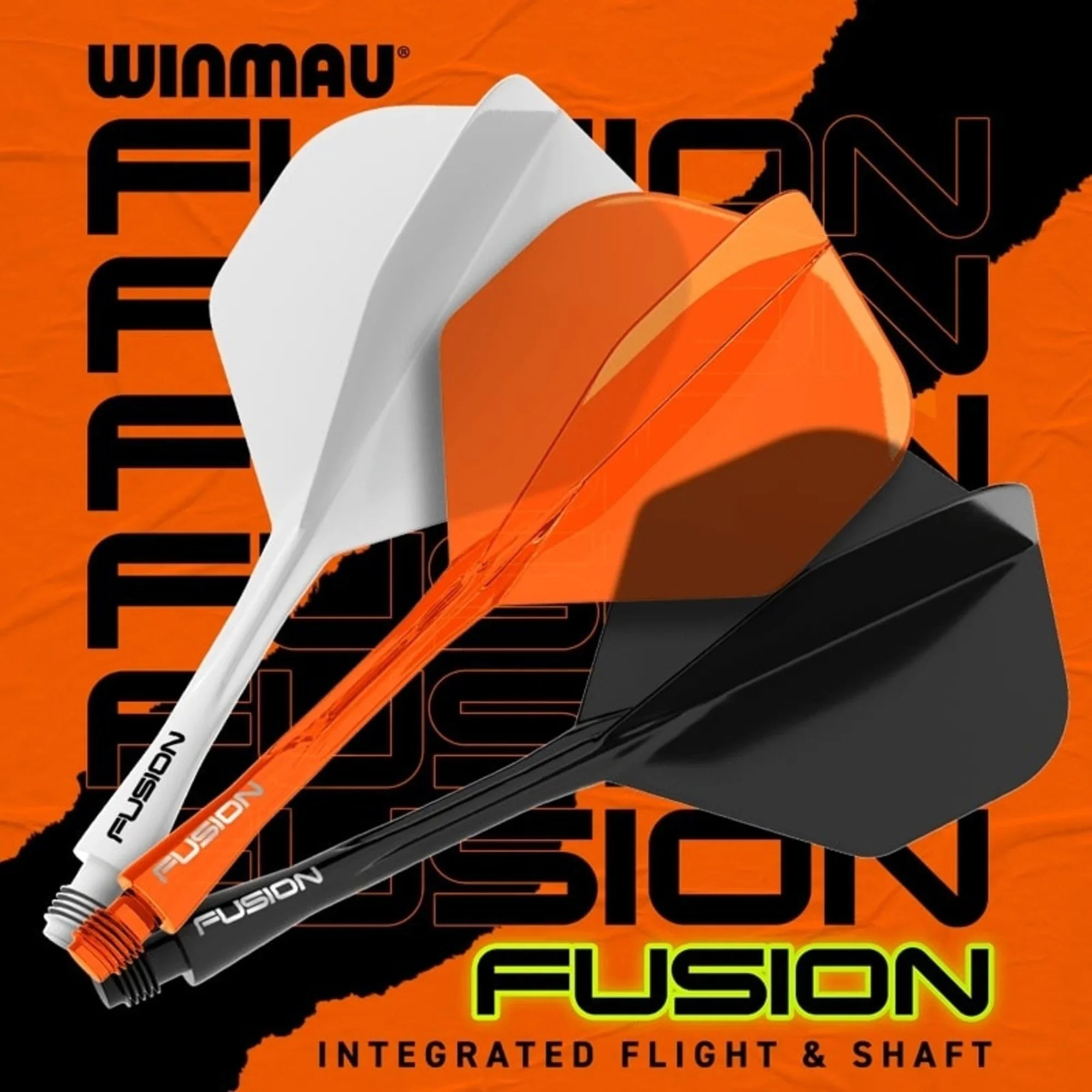 Winmau - Fusion - Orange - No2 - Flight System - Direct Darts - 6