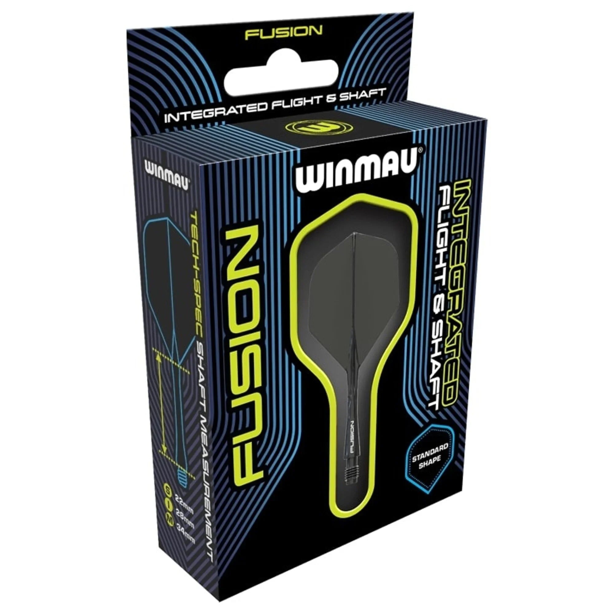 Winmau - Fusion - Schwarz - No2 - Flight System - Direct Darts - 4
