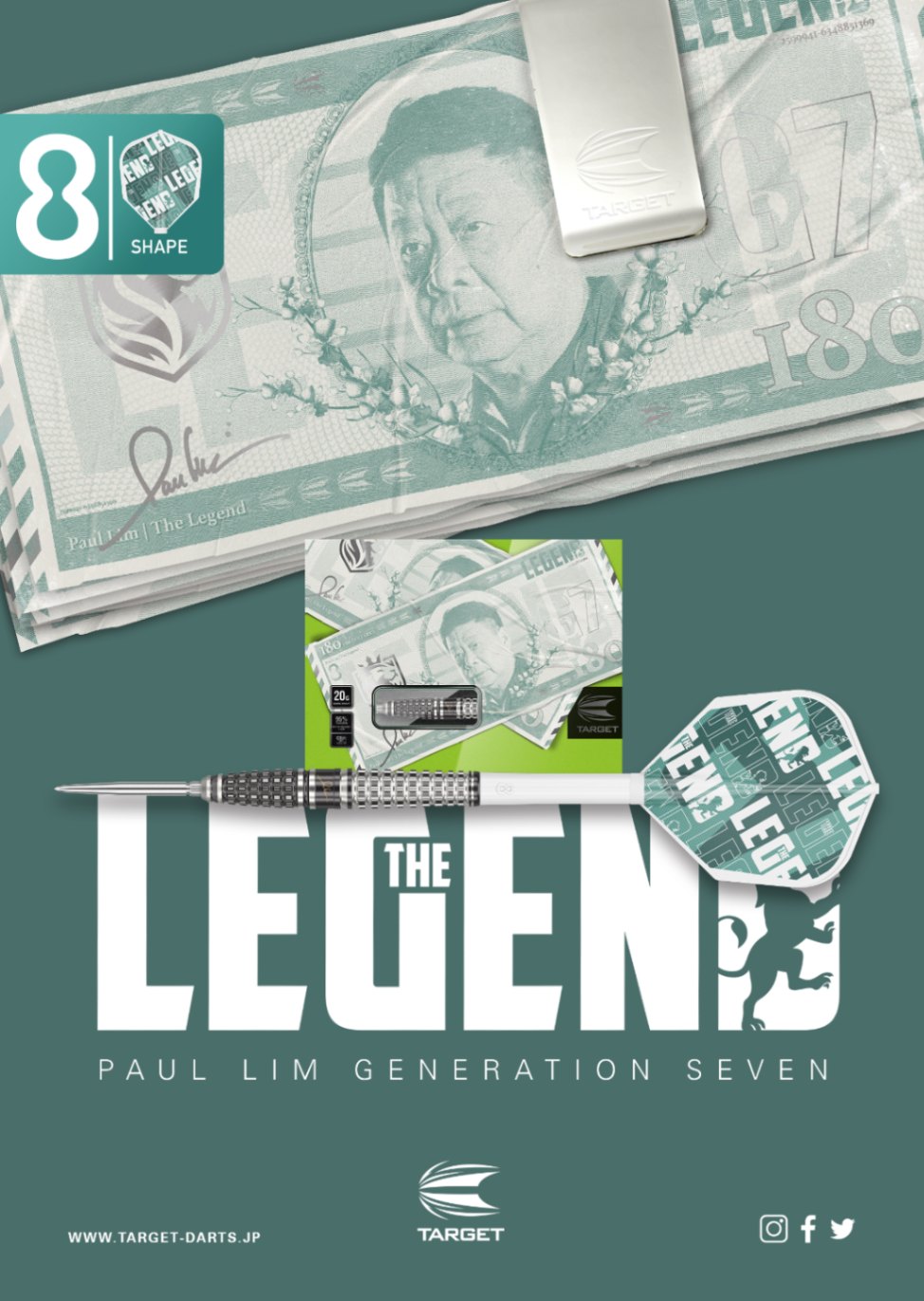 Target Japan - Paul Lim The Legend Gen 7 - 95% - Steeldarts - Direct Darts - 4