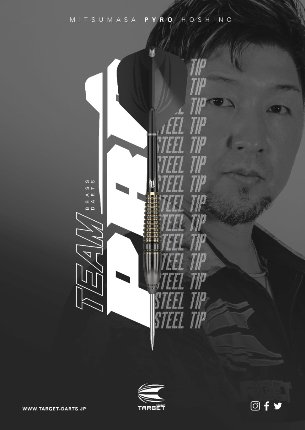 Target Japan - Team Pro Mitsumasa Hoshino Pyro - Brass - Steeldarts - Direct Darts - 2