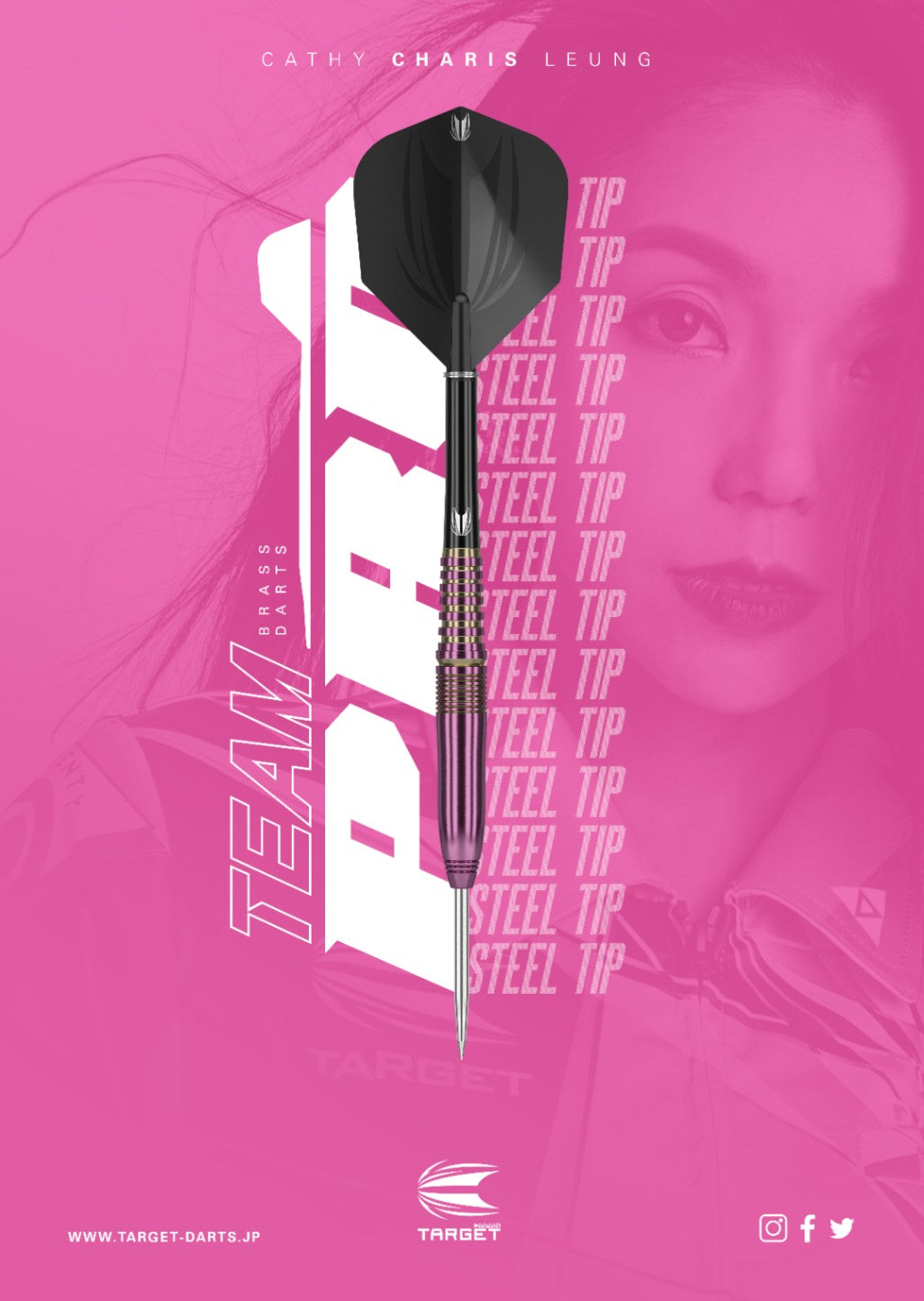 Target Japan - Team Pro Cathy Leung Charis - Brass - Steeldarts - Direct Darts - 2