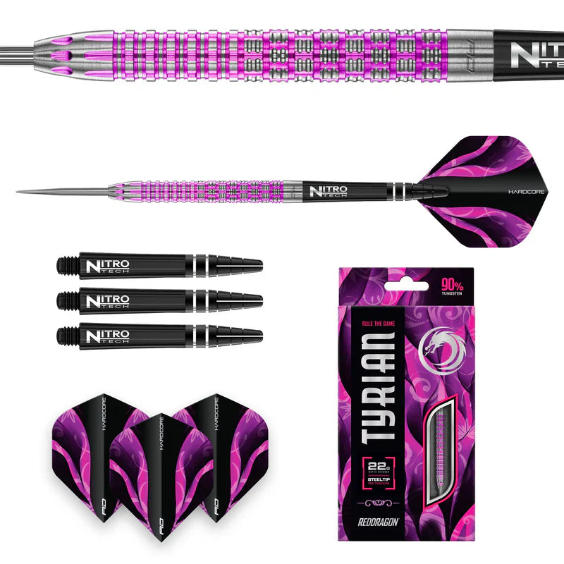 Red Dragon - Tyrian 90% - Steeldarts - Direct Darts - 6