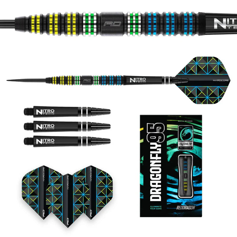 Red Dragon - Dragonfly 95 Black - Taperot 95% - Steeldarts - Direct Darts - 5