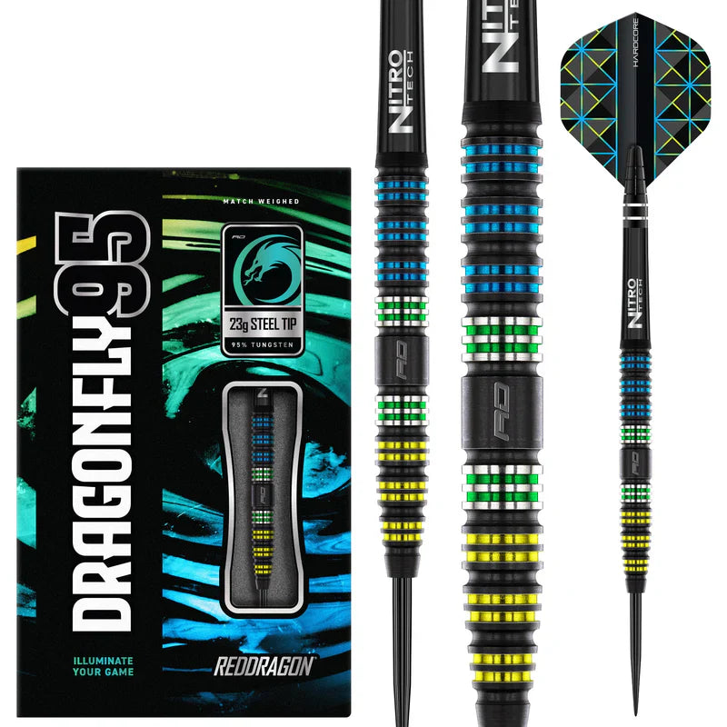 Red Dragon - Dragonfly 95 Black - Taperot 95% - Steeldarts - Direct Darts - 2