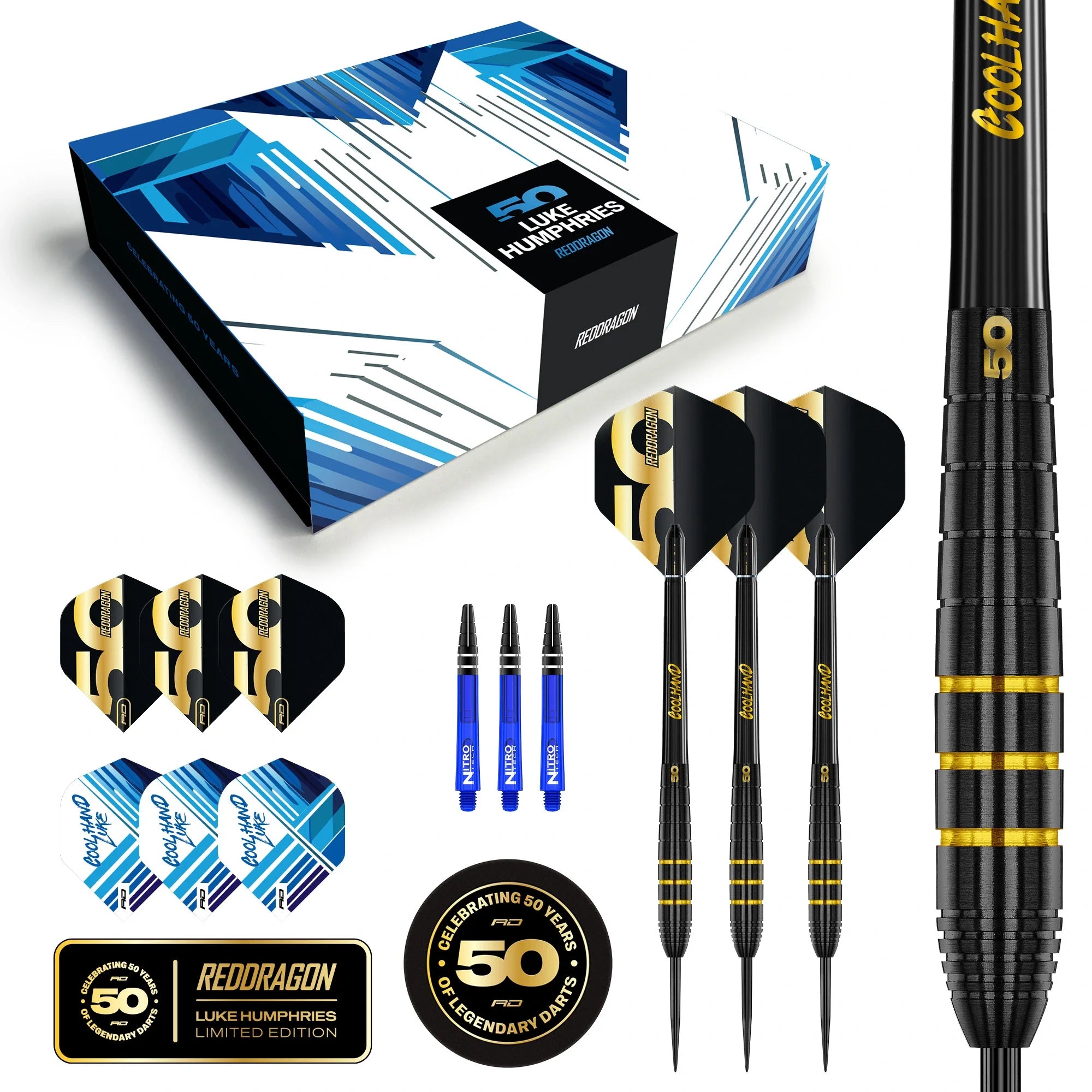 Red Dragon - Luke Humphries 50 Years Limited Edition - Steeldarts - Direct Darts - 1