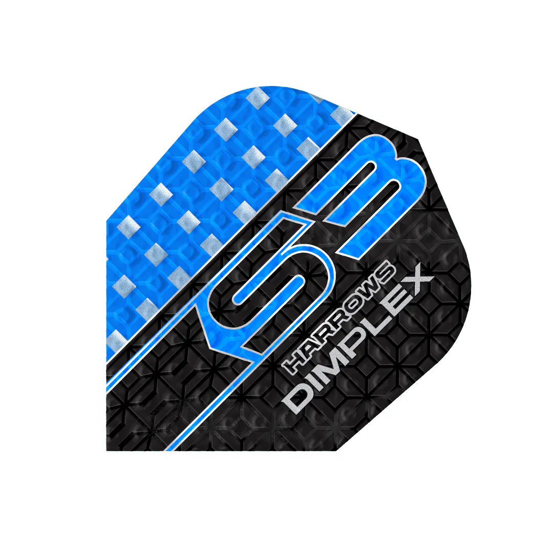 Harrows - Dimplex S3 Blau - No6 - 100 Micron - Dart Flights - Direct Darts - 1