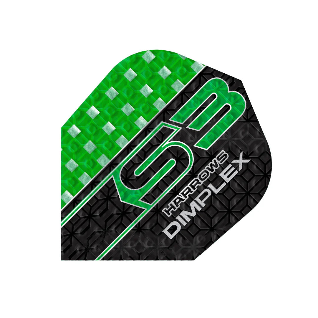 Harrows - Dimplex S3 Grün - No6 - 100 Micron - Dart Flights - Direct Darts - 1