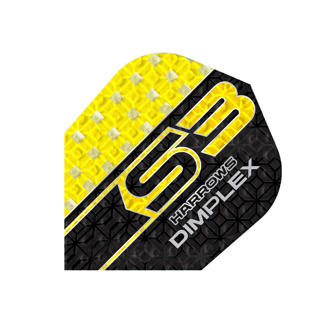 Harrows - Dimplex S3 Gelb - No6 - 100 Micron - Dart Flights - Direct Darts - 1