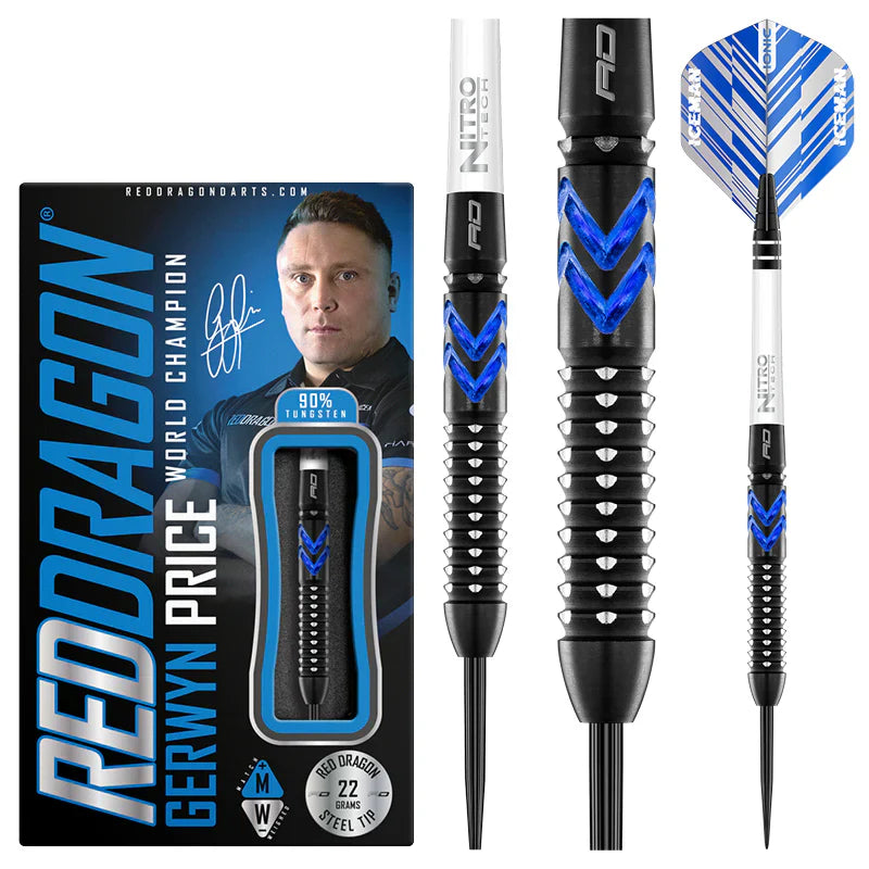 Red Dragon - Gerwyn Price Blue Ice Se - Steeldarts - Direct Darts - 2