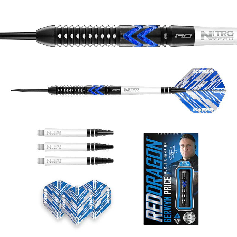 Red Dragon - Gerwyn Price Blue Ice Se - Steeldarts - Direct Darts - 6