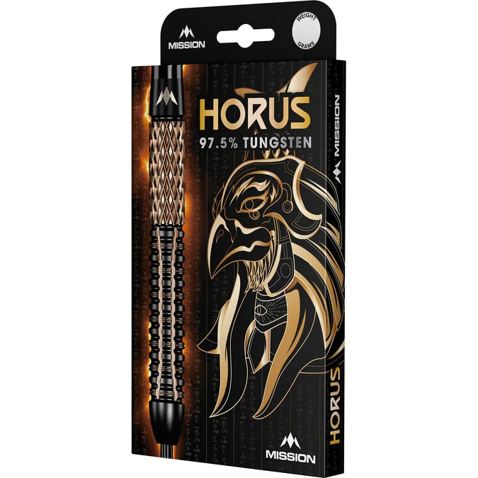Mission - Horus 97,5% - Schwarz & Bronze - Steeldarts - Direct Darts - 4