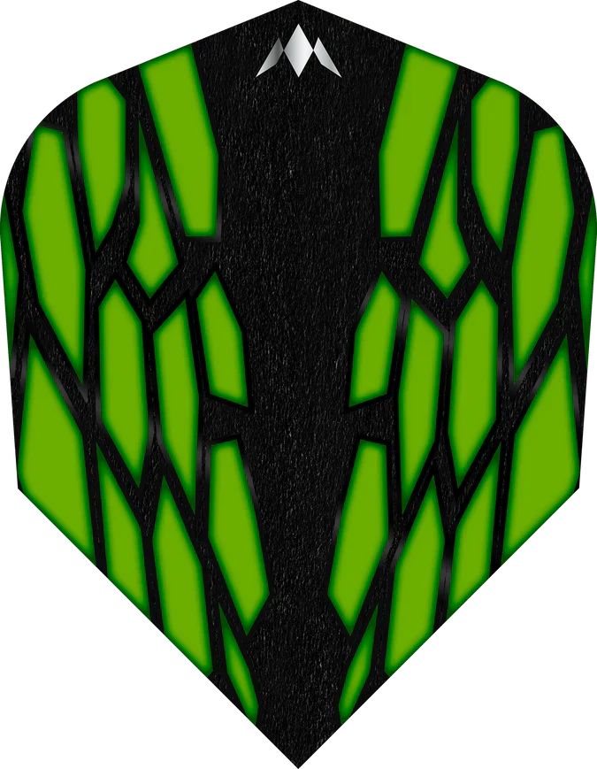 Mission - Magma - Grün - No6 - 100 Micron - Dart Flights - Direct Darts - 1
