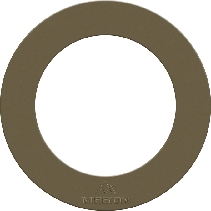 Mission - Logo 3D - Heavy Duty - Gold - Dartboard Surround - Direct Darts - 1