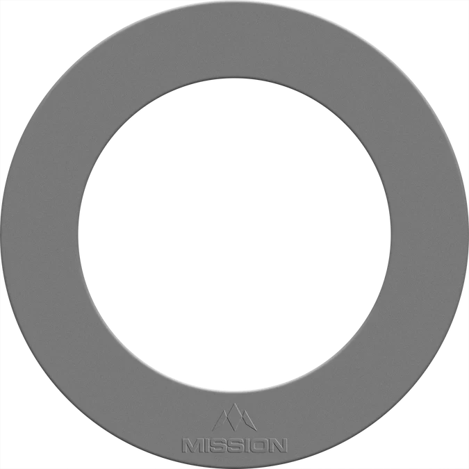 Mission - Logo 3D - Heavy Duty - Silber - Dartboard Surround - Direct Darts - 1