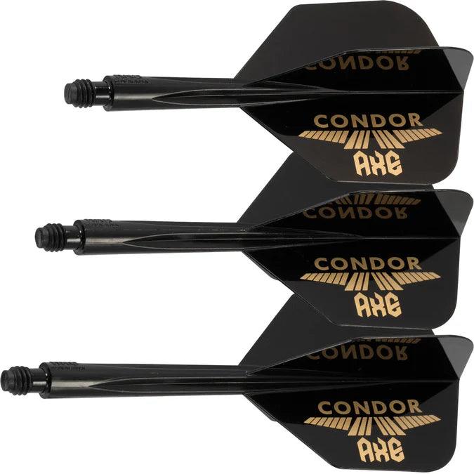 Condor - Axe Logo - Schwarz Gold - No6 - Flight System - Direct Darts - 2