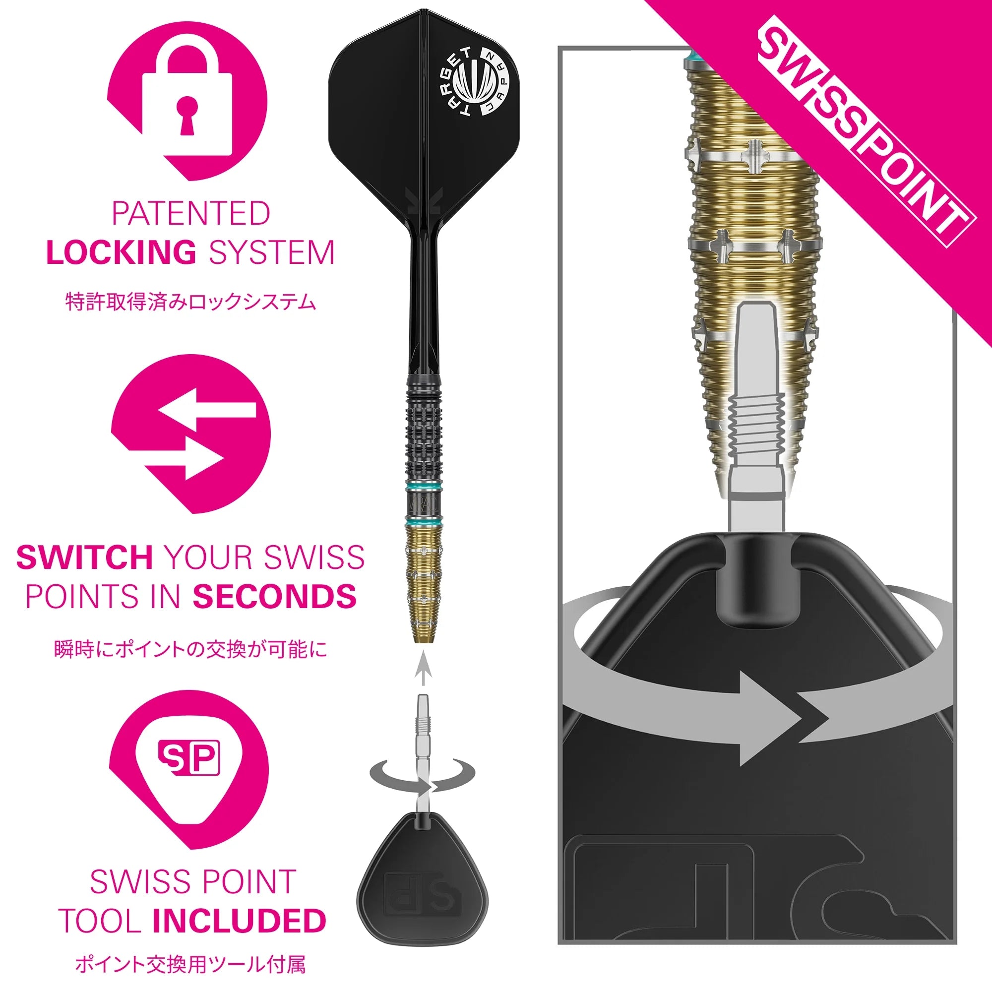 Target Japan - The Miracle Gen7.5 - 95 - Steeldarts - Direct Darts - 5