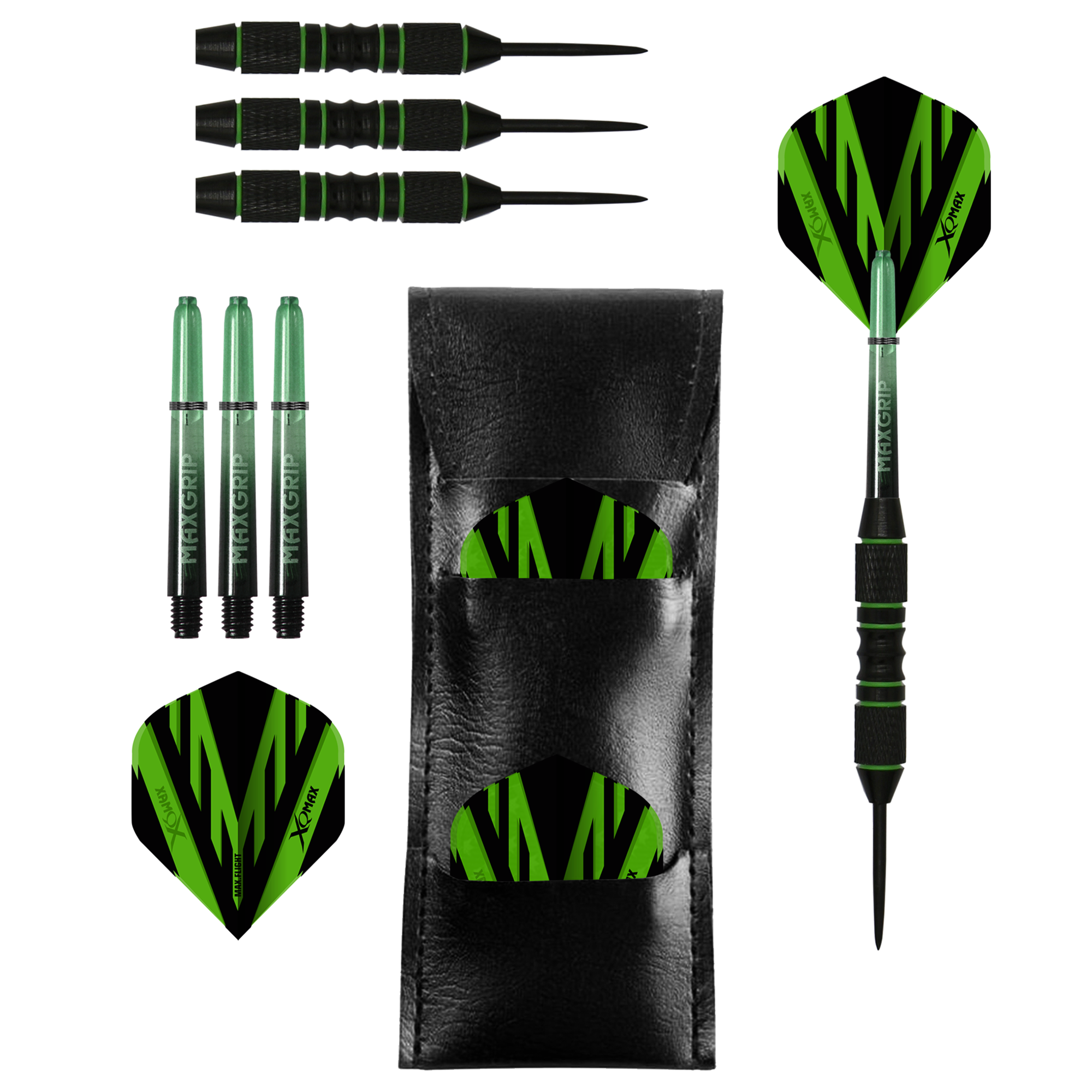 Xqmax - Schwarz Beschichtet - Steeldarts   - Direct Darts - 1