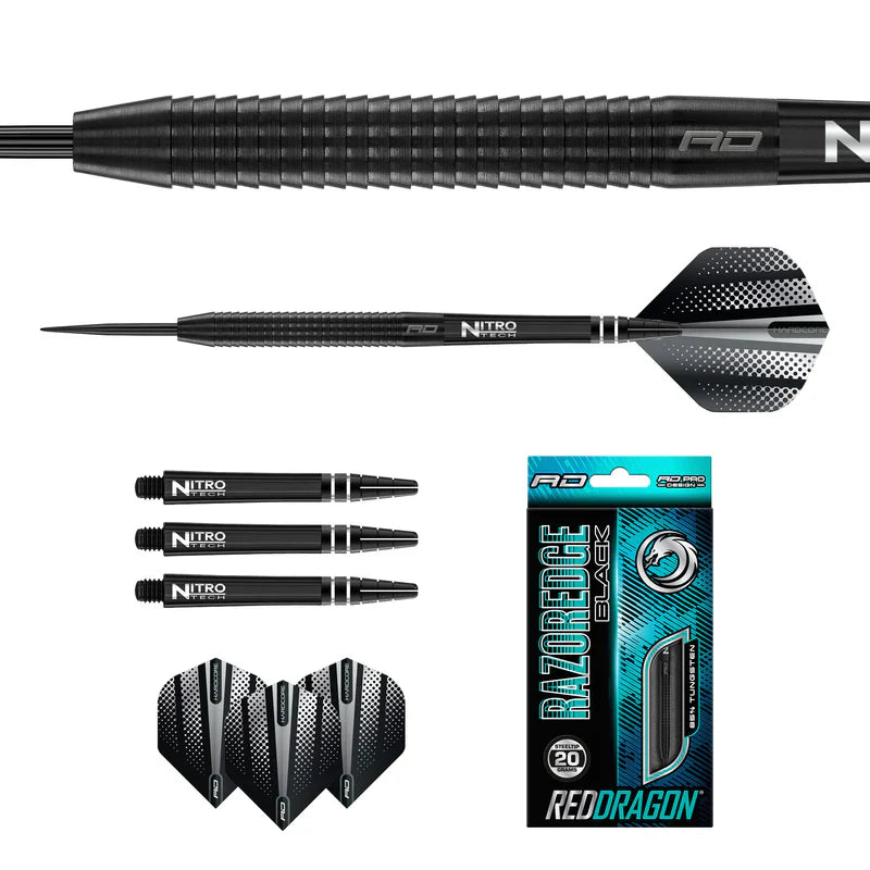 Red Dragon - Razor Edge Schwarz - Steeldarts - Direct Darts - 5
