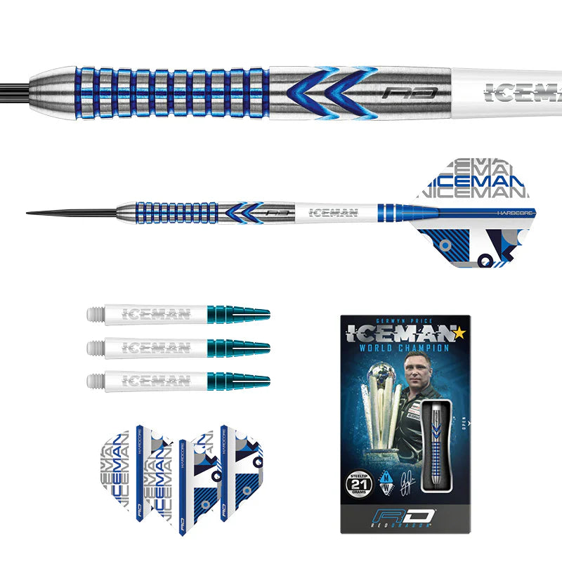 Red Dragon - Gerwyn Price Iceman Contour - Steeldarts - Direct Darts - 5