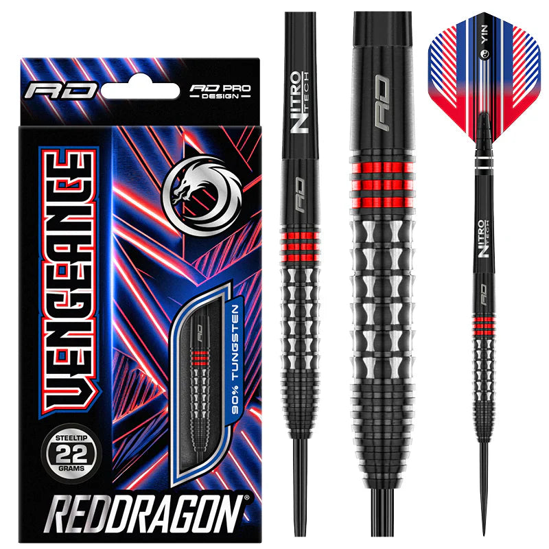 Red Dragon - Vengeance Rot - Steeldarts - Direct Darts - 2