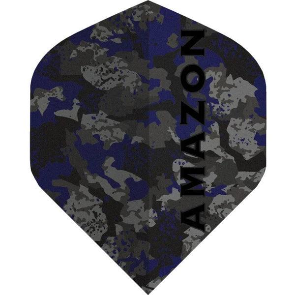 Amazon - Camo No2 Blau - 100 Micron - Dart Flights - Direct Darts - 1