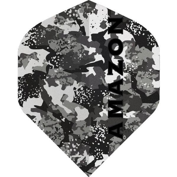 Amazon - Camo No2 Grau - 100 Micron - Dart Flights - Direct Darts - 1