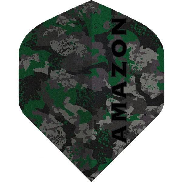 Amazon - Camo No2 Grün - 100 Micron - Dart Flights - Direct Darts - 1
