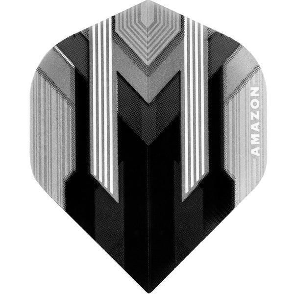 Amazon - Silver No2 Grau - 100 Micron - Dart Flights - Direct Darts - 1