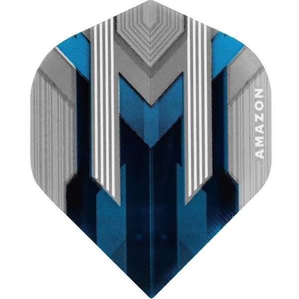 Amazon - Silver No2 Hell Blau - 100 Micron - Dart Flights - Direct Darts - 1