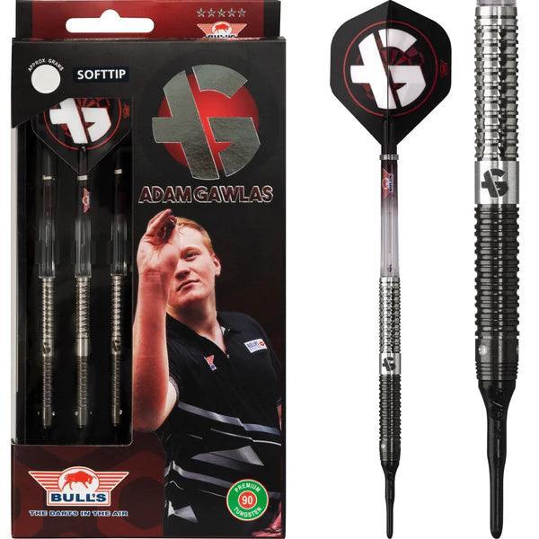 Bulls - Adam Gawlas 90% - Schwarz&Silber - Softdarts - Direct Darts - 1