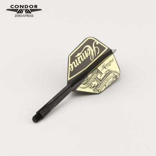 Condor - Zero Stress - Se-O Homme - Schwarz Gold - No6 - Flight System - Direct Darts - 2