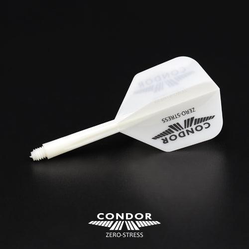 Condor - Zero Stress - Condor Logo - Weiß Schwarz - No6 - Flight System - Direct Darts - 2