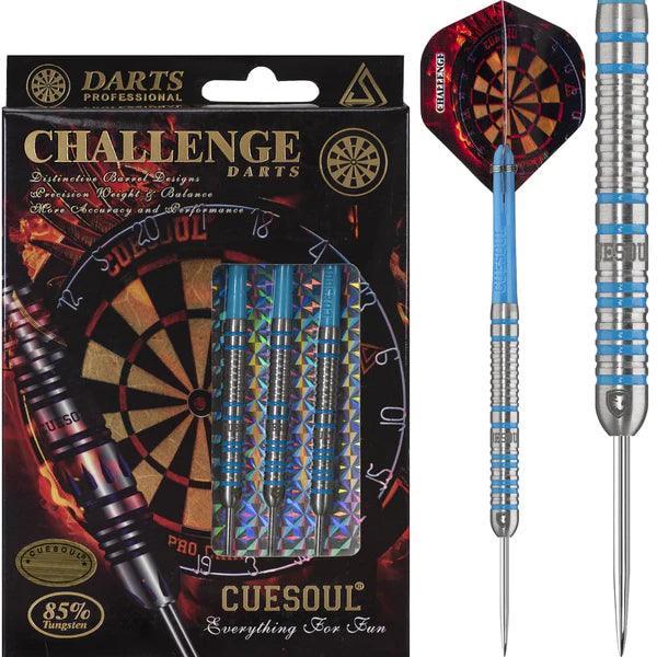 Cuesoul - Challenge - Multi Ring - Blau 85% - Steeldarts - Direct Darts - 1