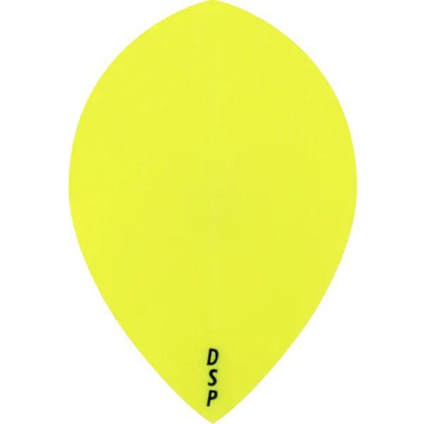 Darts Corner - Poly Plain Original - Gelb - Pear - 100 Micron - Dart Flights - Direct Darts - 1
