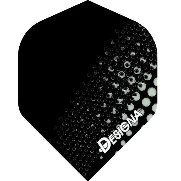 Designa - Lochmetall Silber - 100 Micron - Dart Flights - Direct Darts - 1