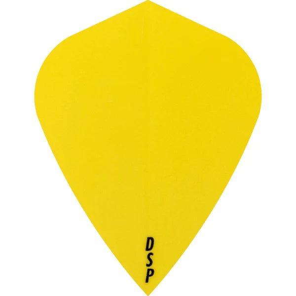 Designa - Poly Plain Original Kite Gelb - 100 Micron - Dart Flights - Direct Darts - 1