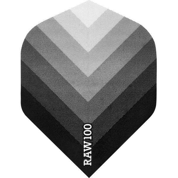 Designa - Raw 100 Arrow Schwarz - 100 Micron - Dart Flights - Direct Darts - 1